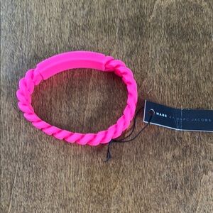 Marc Jacobs Neon Pink Twisted Bracelet
